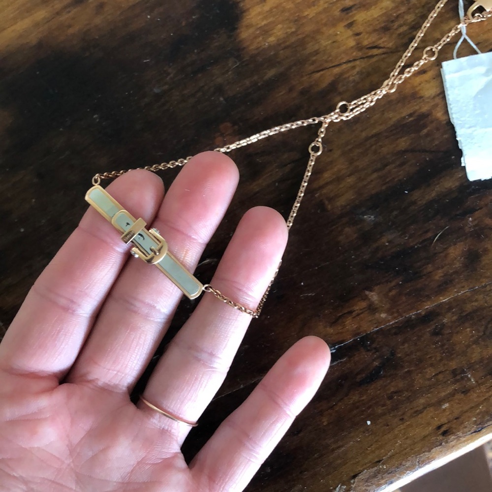 Henri bendel buckle necklace